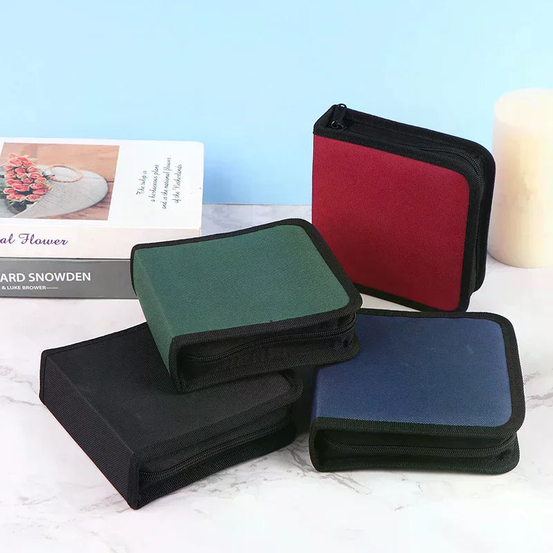 40Tablets CD DVD Discs Oxford Handbags Storage Case Organizer Booklet Qme