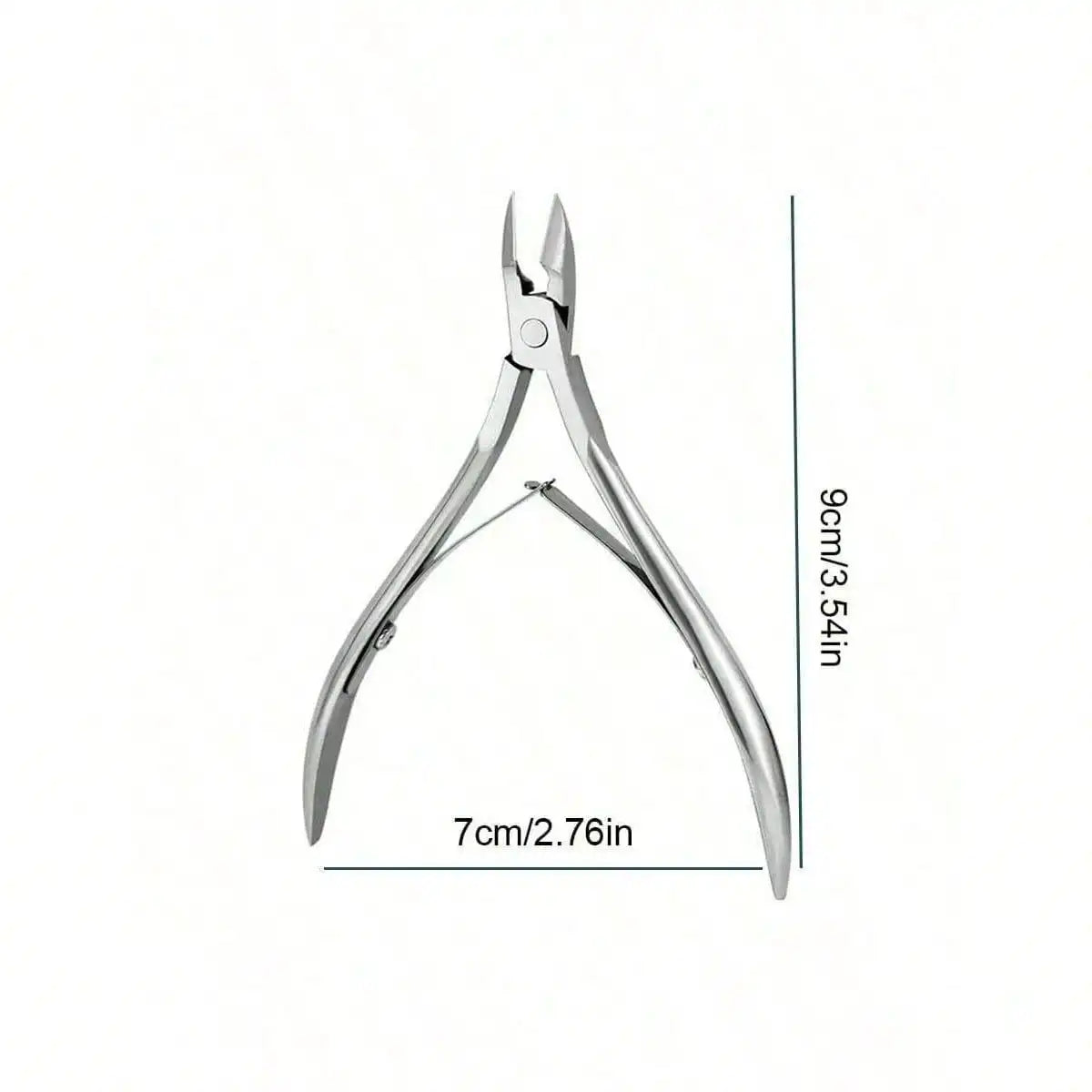 Professional Stainless Steel Cuticle Scissors Hypoallergenic Qme Silver Pliers2