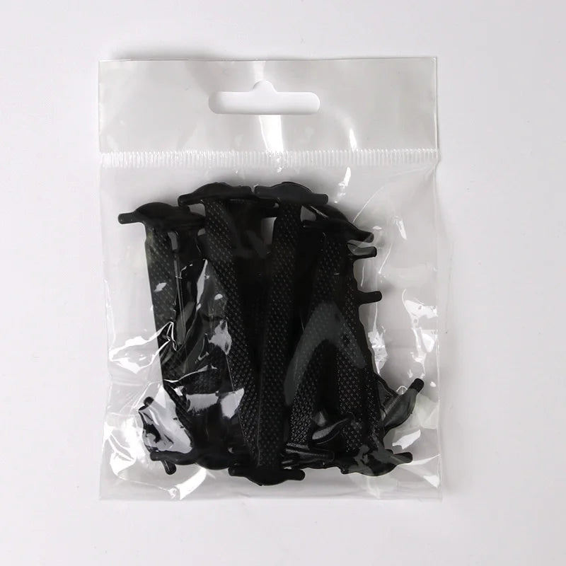 Lazy Shoelace Silicone Quick Lace Elastic Women Men No Tie Kids Adult Qme black China Mainland