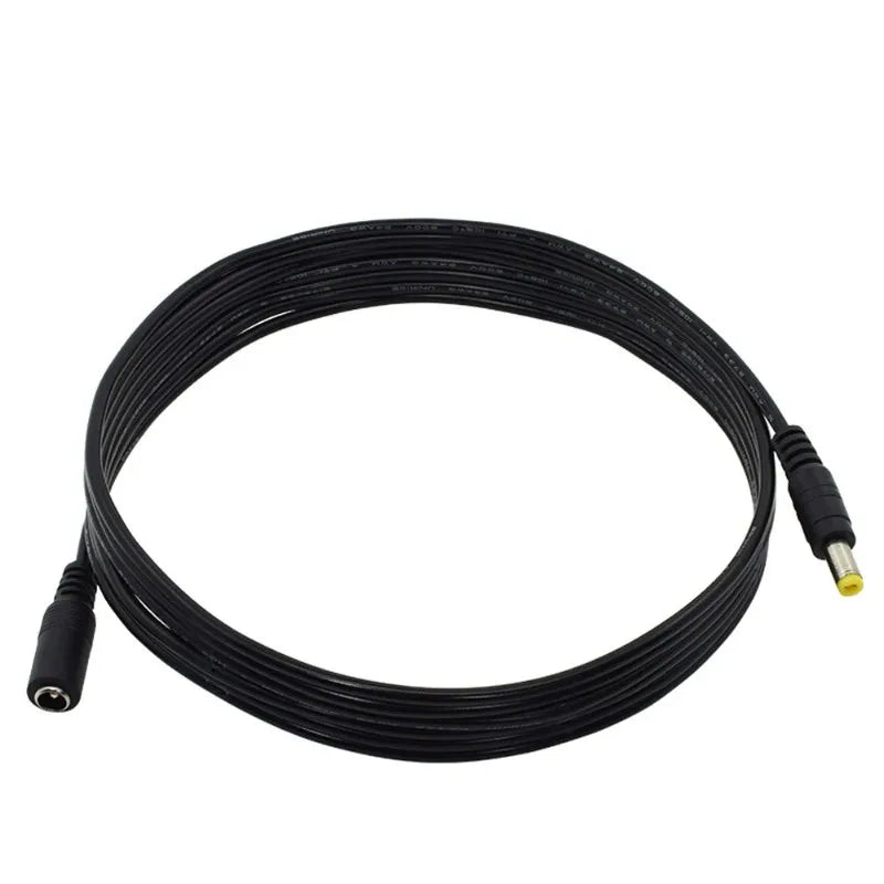 2pcs 10m(33ft) 2.1x5.5mm DC12V Power Extension Cable for Security Camera Secuirty DVR Qme DC-10M