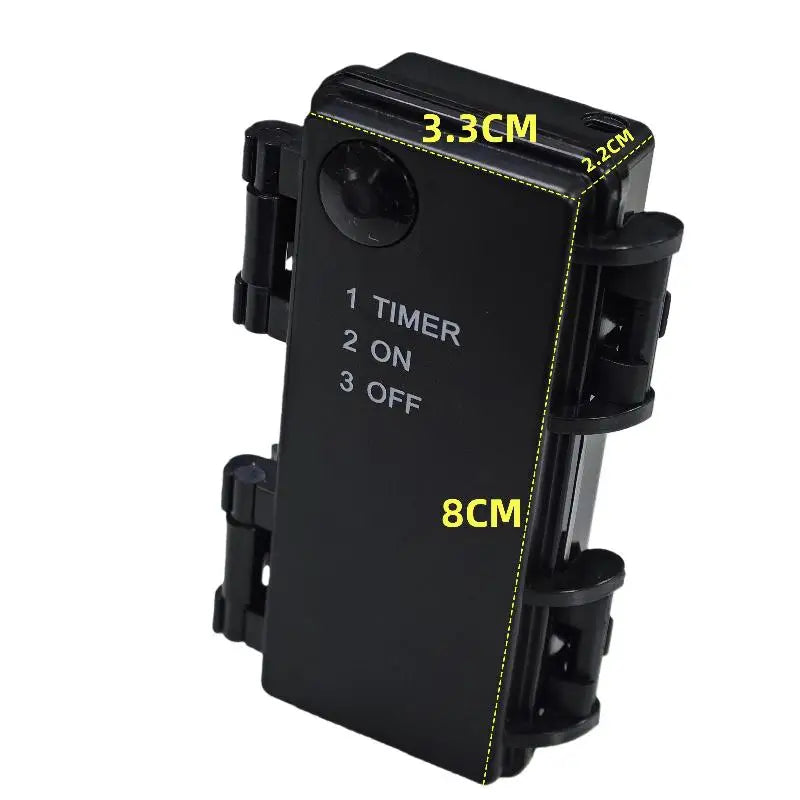 2 Sections AA Battery Holder 3V No 5 Waterproof Dustproof Cartridge Qme
