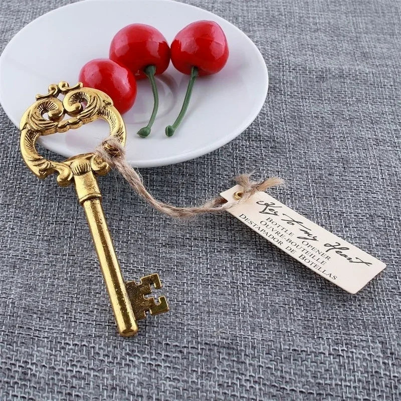 Metal Opener Alloy Party Favors Bottle Bar Kitchen Tool Vintage Key Qme