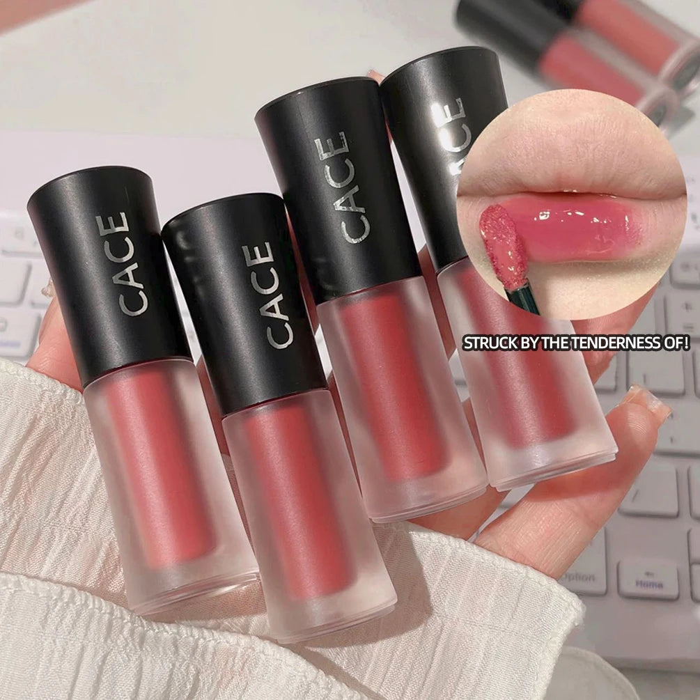 Jelly Lip Gloss Long-Lasting Sexy Red Lip Glaze Colored Moisturizing Lipstick Mirror Water Lip Tint Korean Beauty Lips Makeup Qme