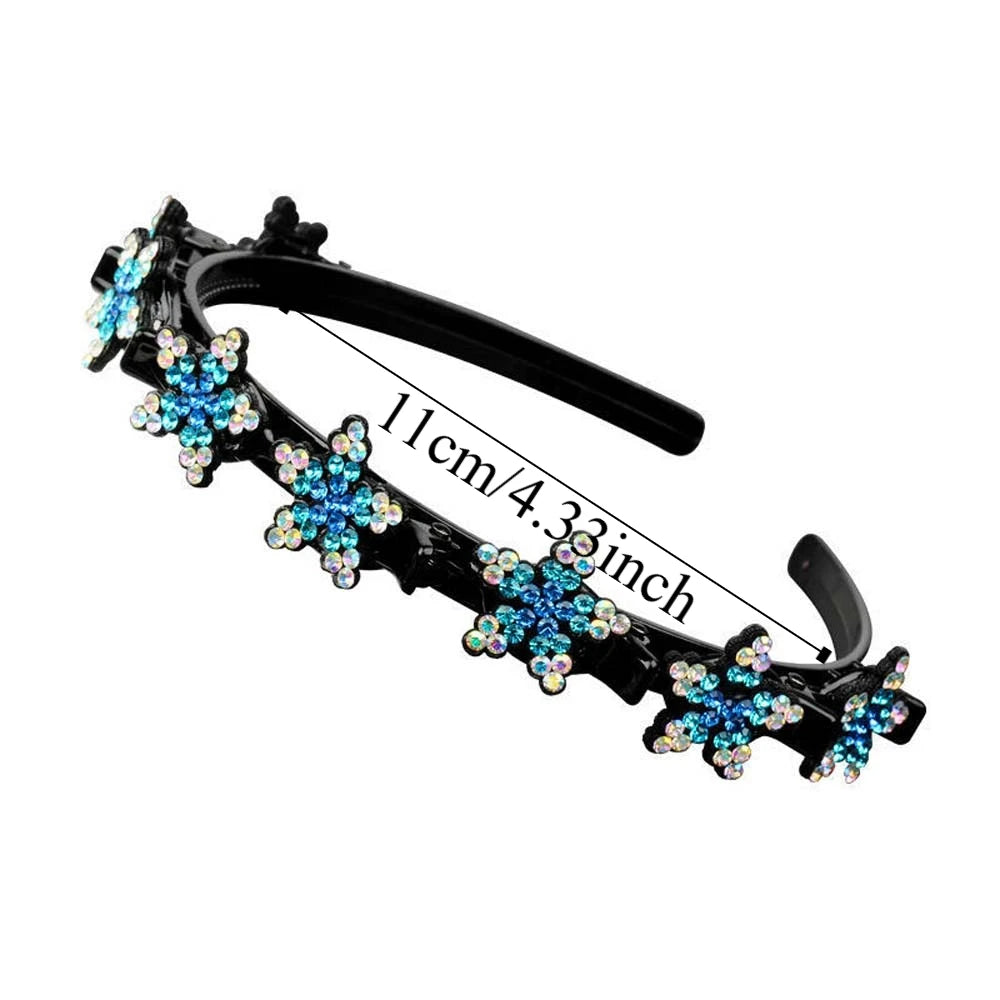 Elegant Hair Bands Clips Sweet Snowflake Star Women Pearl Hoop Qme