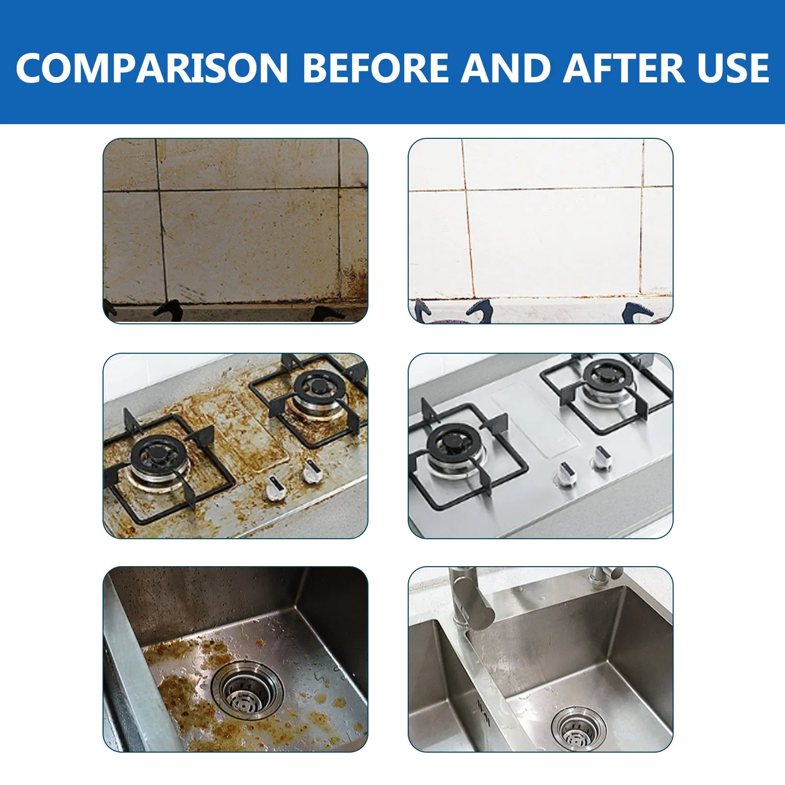 Kitchen Grease Cleaning Tablet Range Hood Stove Oven Washing Heavy Oil Stains Dirt Removal Degreasing Kitchen Detergent Tablets Qme
