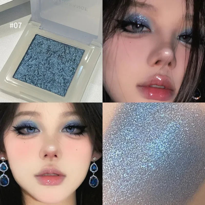 Wild Rose Black Eyeshdaow Palette Matte Glitter Single Color Eyeshadow Gothic Red Pigments Waterproof Fashion Smoky Eyes Makeup Qme 07