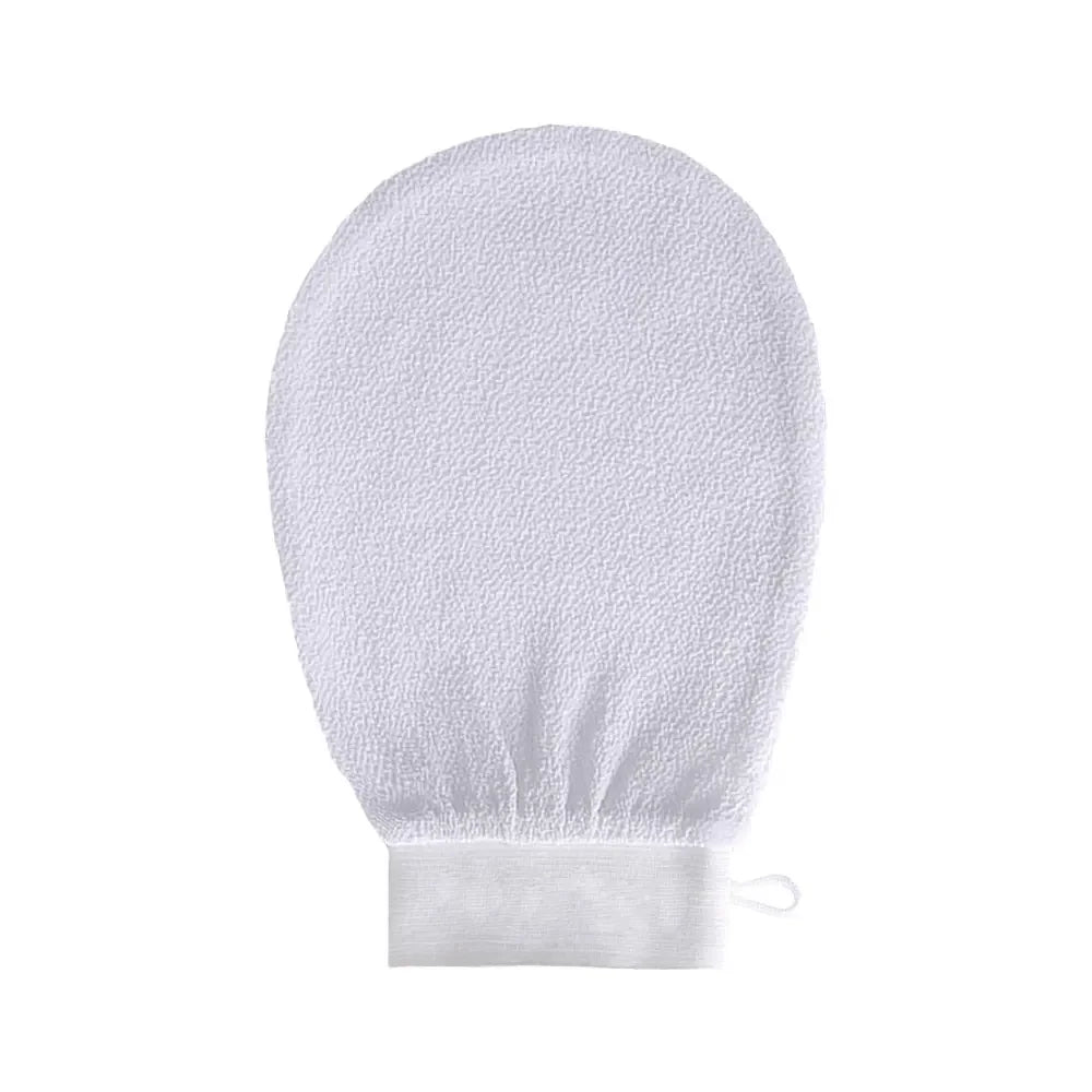Moroccan Hammam Exfoliating Shower Gloves Painless Remove Dead Skin Scrub Body Korean Massage Mitt Bathroom Cleaning Gadget 1pc Qme White