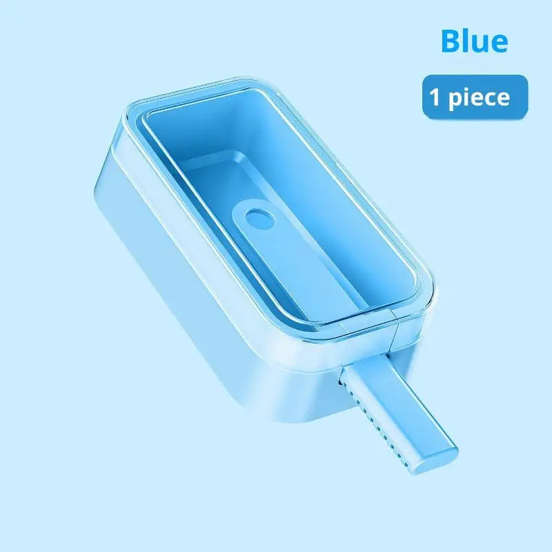 Silicone Ice Lolly Moulds Sticks Reusable Cream Forms Popsicle Mold Qme Blue
