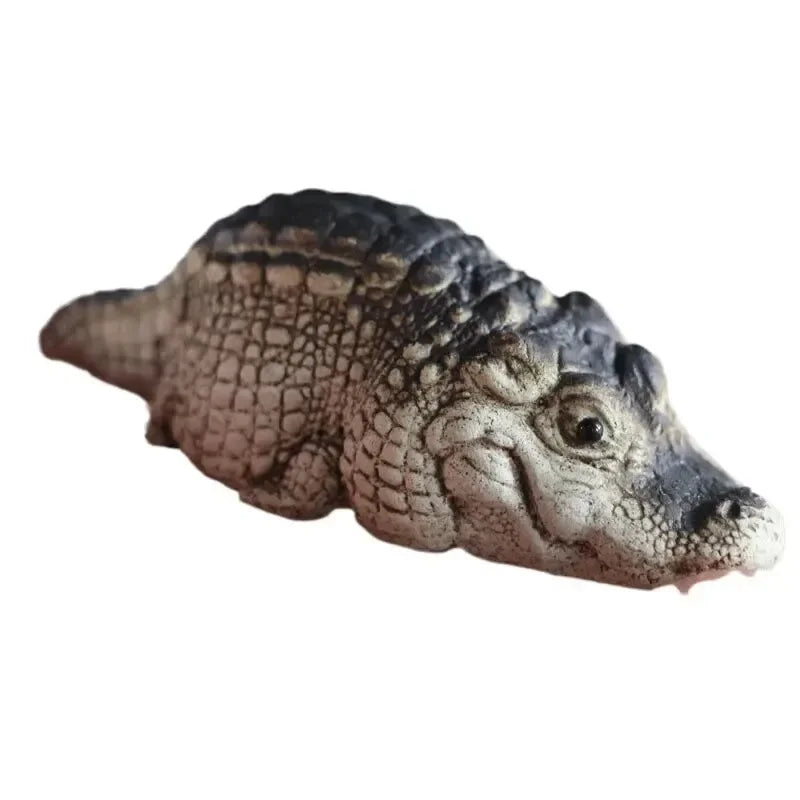 Mini Crocodile Tea Pet Teapot Ornaments Handmade Ceremony Play Room Qme 1pc Prone posture
