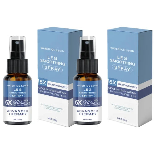 Leg Smoothing Spray - 6X Cooling Effect with Hesperidin & Menthol for Revitalized, Smooth Skin Qme WHITE 30g