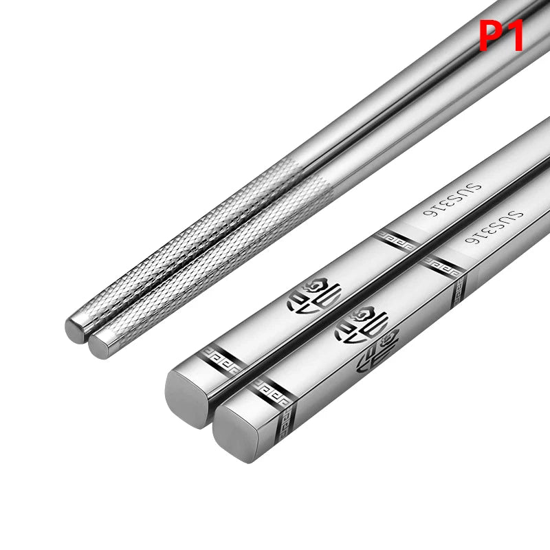316 Stainless Steel Chopstick Laser Engraving Chinese Chopsticks Qme 1