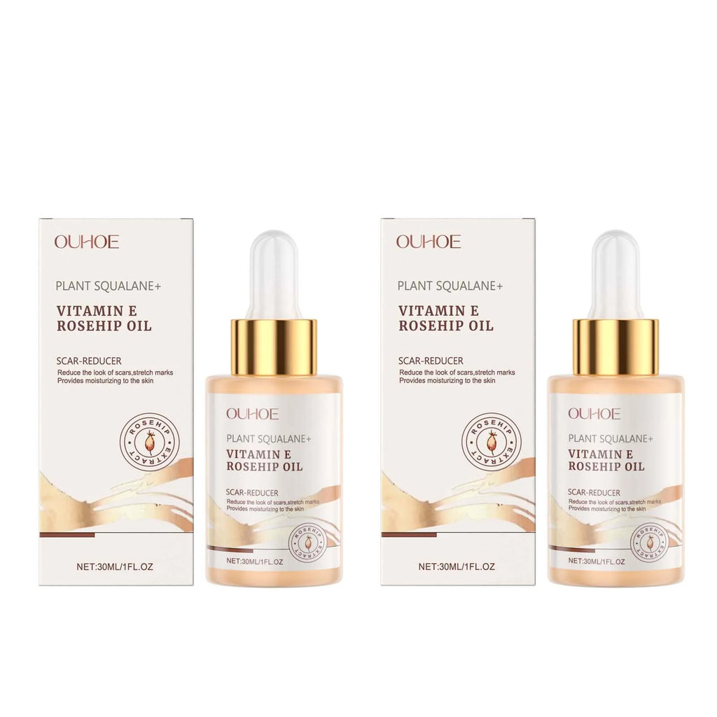 Moisturizing Squalane Rosehip Face Oil Lifting Firming Fade Fine Lines Smoothing Nourishing Skin Rejuvenation Facial Care Oil Qme 2 x 30ml boxed