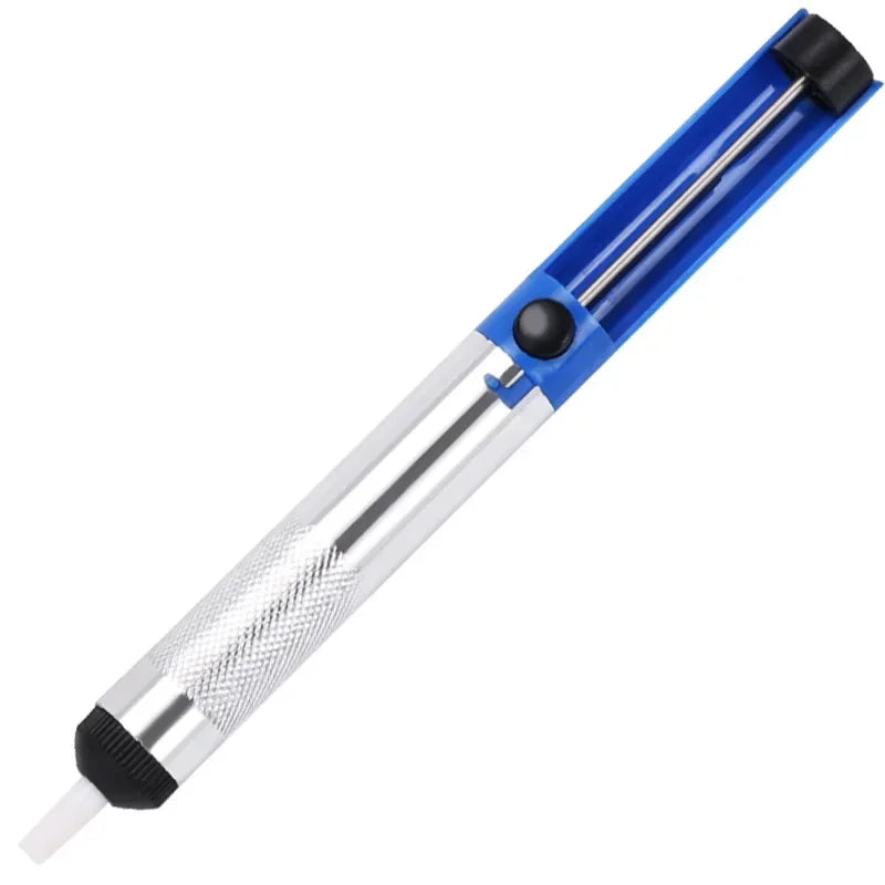 Semi-Aluminum Tin Suction Device, Desoldered Nozzle Tip, Automatic Rebound Manual Anti-Slip Tin Suction Pump, Desoldering Pumps Qme 1PC