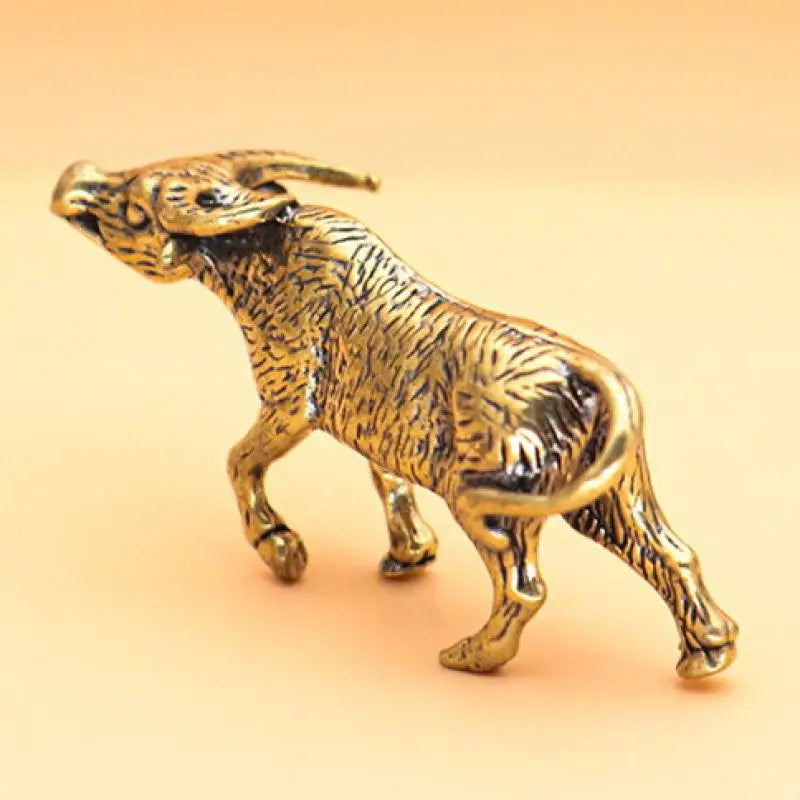 Figurine Miniature Ornament Brass Bullfighting Statue Home Office Qme