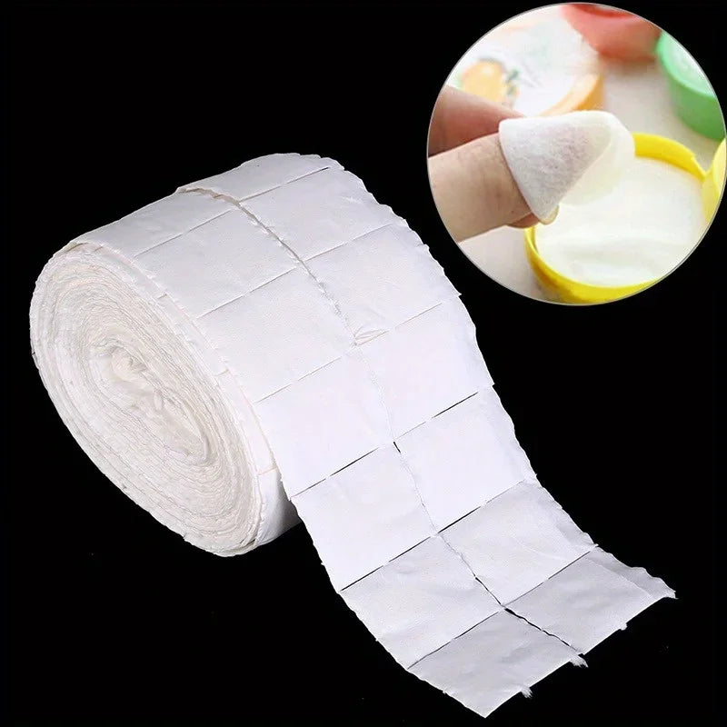 Nail Art Wipe Paper Towel - Disposable, Formaldehyde-Free Nail Remover Gel Cleaning Sheets, Single Use Manicure Tool Accessory Qme