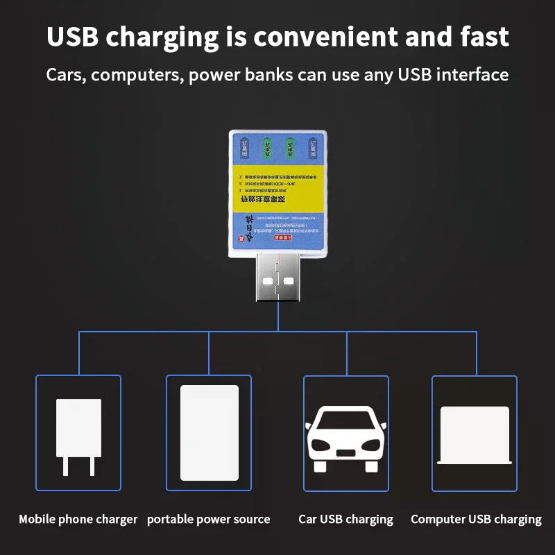 Float Rechargeable Battery CR425 USB Charger Charge Accessories Qme