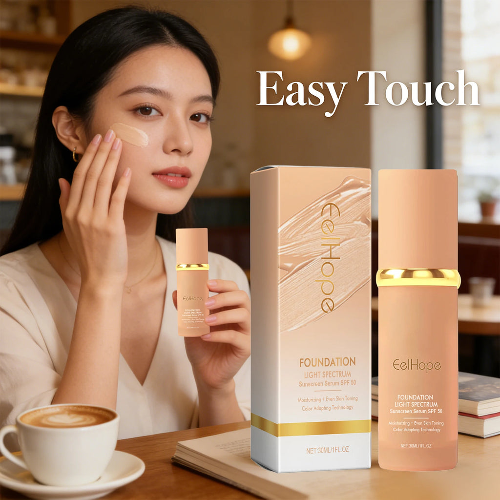 Foundation Cream Boosted Skin Tint Full Coverage Acne Dark Eye Circle Qme