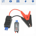 12V 200A Intelligent Booster Cable Smart EC5 Connector Car Truck Emergency Jump Starter Alligator Clamps Clip Qme black