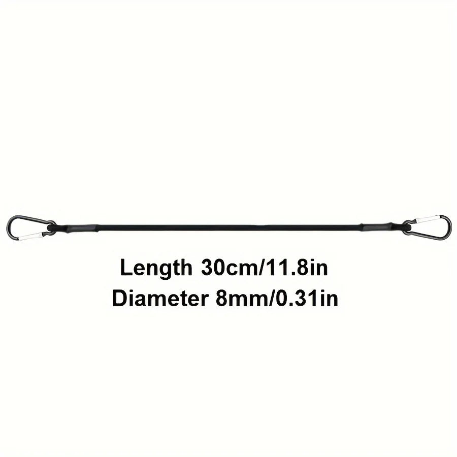 Elastic Ropes with Hooks 30/60/90/120/150cm Stretch Elastic Ropes 8mm Bungee Cords with Hooks Lightweight Bikes Tie Car Luggage Qme