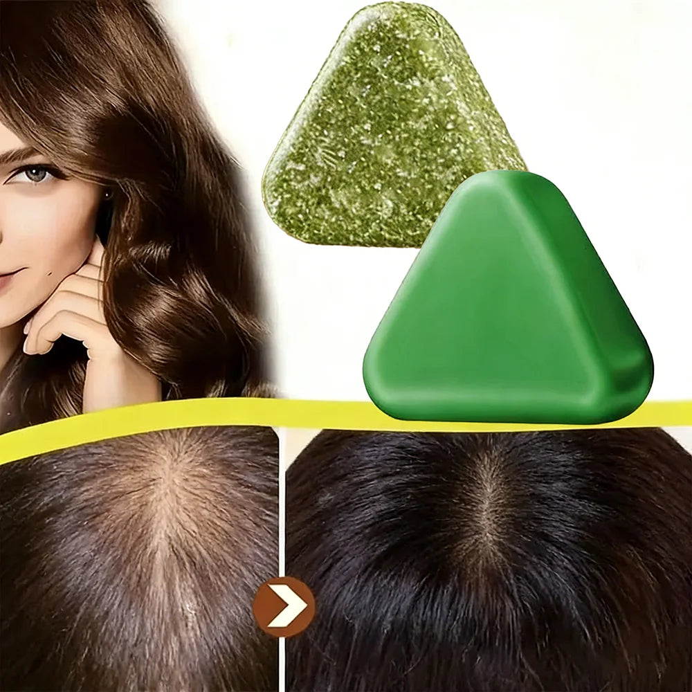 Natural Herbal Shampoo Soap Usman Grass Handmade Hair Nourishing Oil Qme