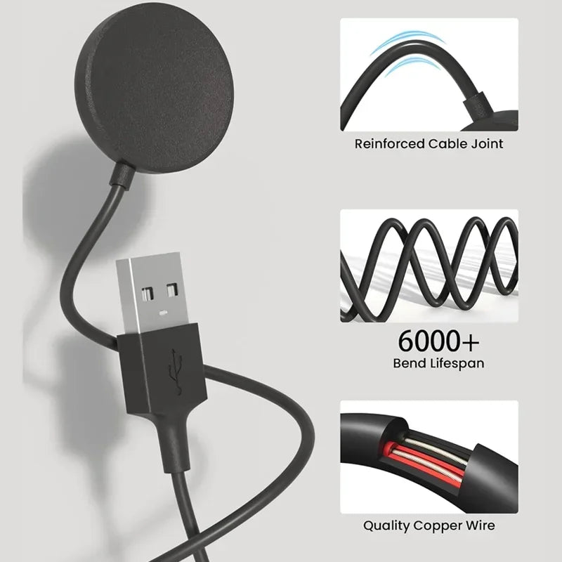 Magnetic Charger for Samsung Galaxy Watch 7 Ultra FE 6 5 Pro Fast Charging USB C For Samsung Watch 4 3 2 1 Universal Charging Qme