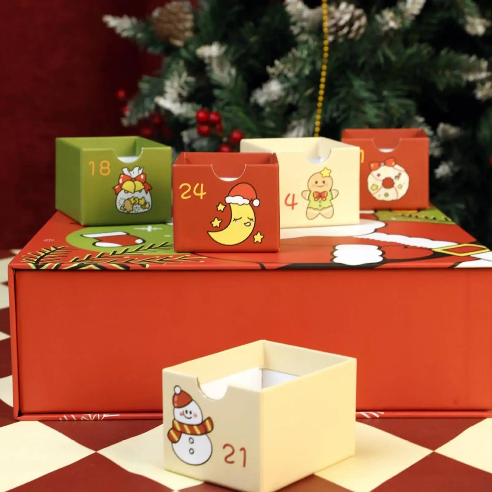 Calendar Advent Boxes Empty 24-Day 2025 Fillable Christmas Box Qme