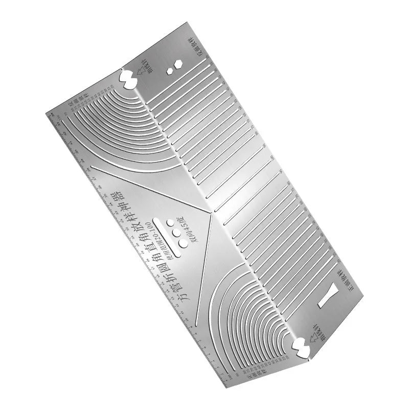 Arc Marking Ruler Right Angle Construction Parallel Drawing Tool 90 Qme