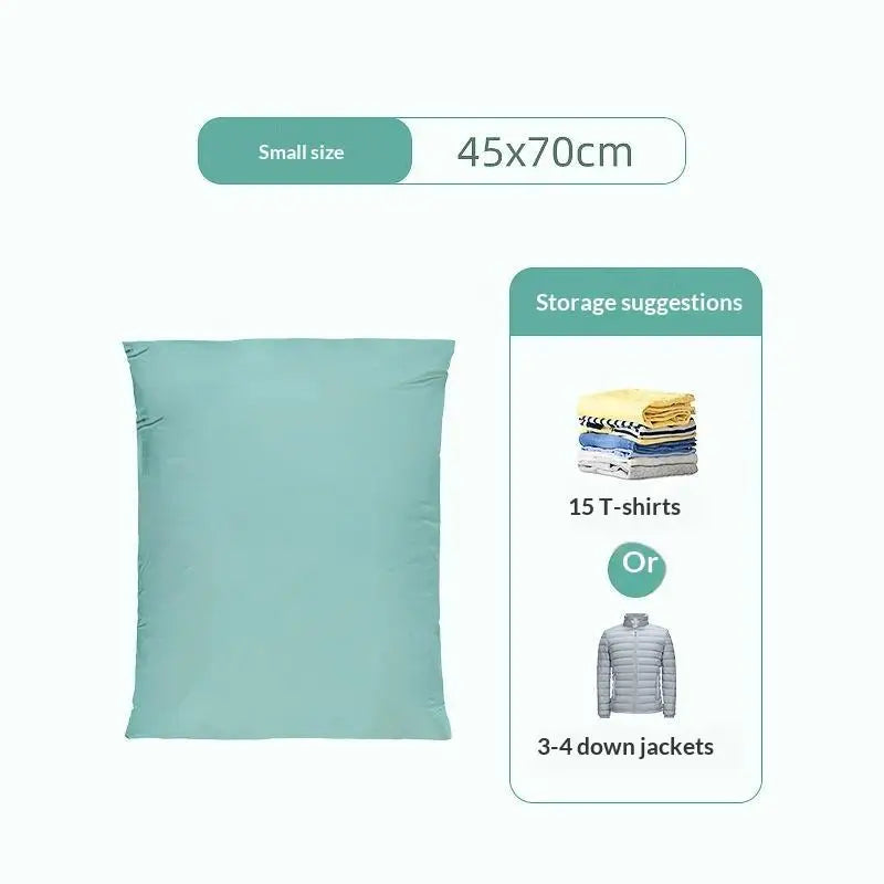 No Pump Design Vacuum Compression Storage Bags Extra Large For Clothes Blankets Bedding Bedroom Storage Qme A2