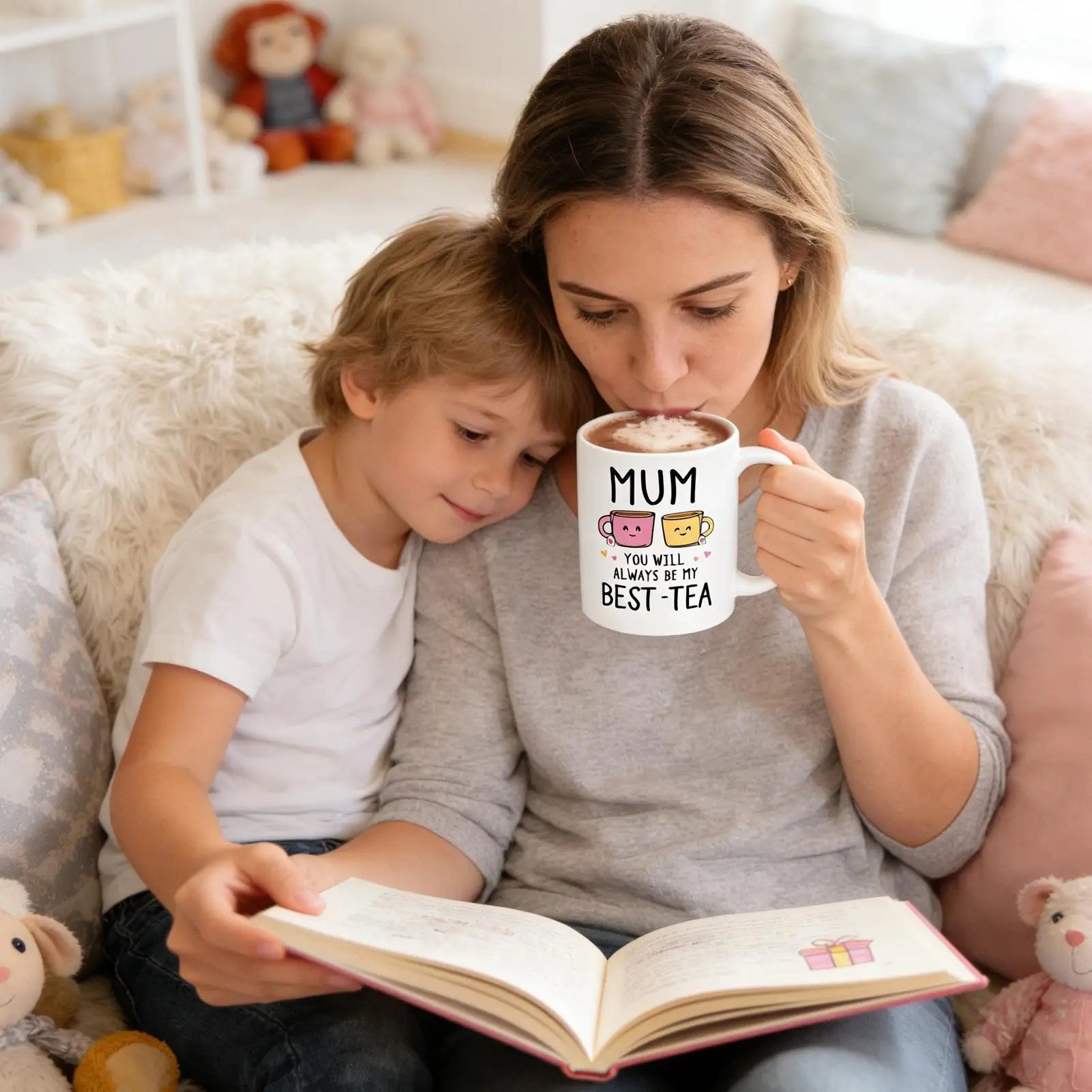 Funny Coffee Mug Ceramic Non Slip Table Decor Cute Milk Cup Mom Home Qme