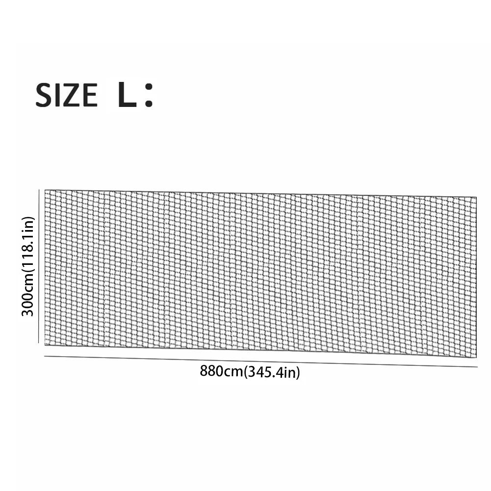 Black Soccer Backstop Net, Sports Practice Barrier Net,Solid Golf Ball Hitting Netting ,Garden Net Balcony Protection Safe Net Qme L