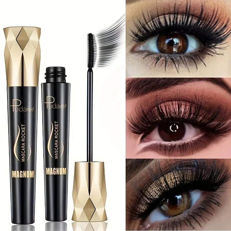 Pudaier Fiber Lash Mascara Waterproof Smudge-proof Long-lasting Black Qme