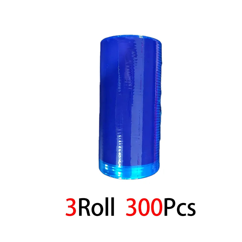 100Pcs Semi-Transparent Release Film, Anti-Stick Sheet, Silicone Oil Film, Moisture-Proof and Waterproof Isolation Pad Film Tape Qme 3rolls-blue 15M 10mm