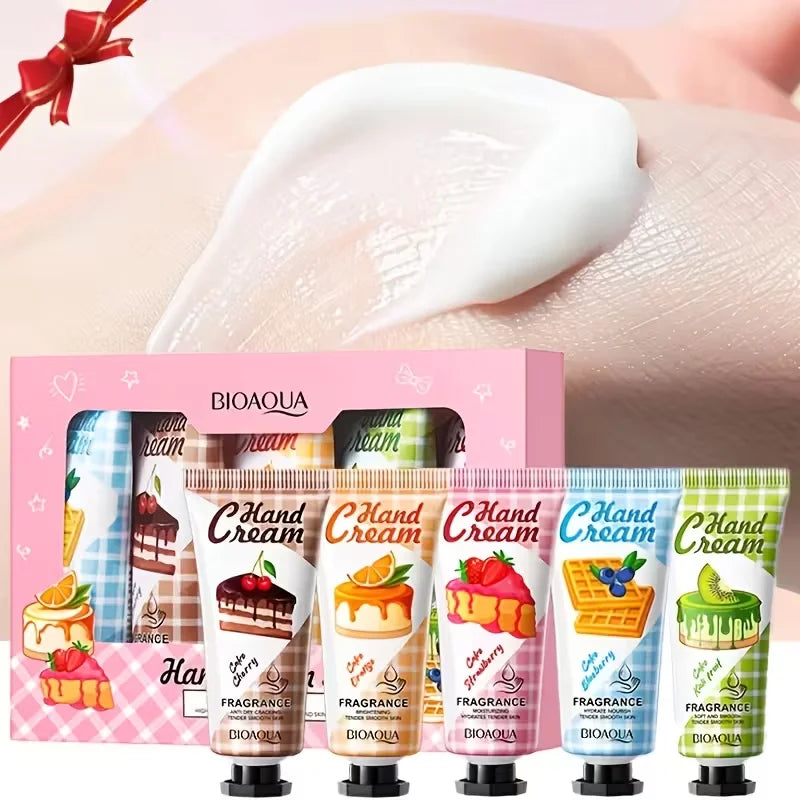 Christmas 5 Box Hand Cream Fragrance Texture Travel Durable Qme