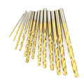 13Pcs Micro Twist Drill Bit Engraving Drill Bits 0.8mm-2.0mm Tiny Drill Bit 2.35 Shank Mini Engraving Bits Hole Drilling Tool Qme Yellow