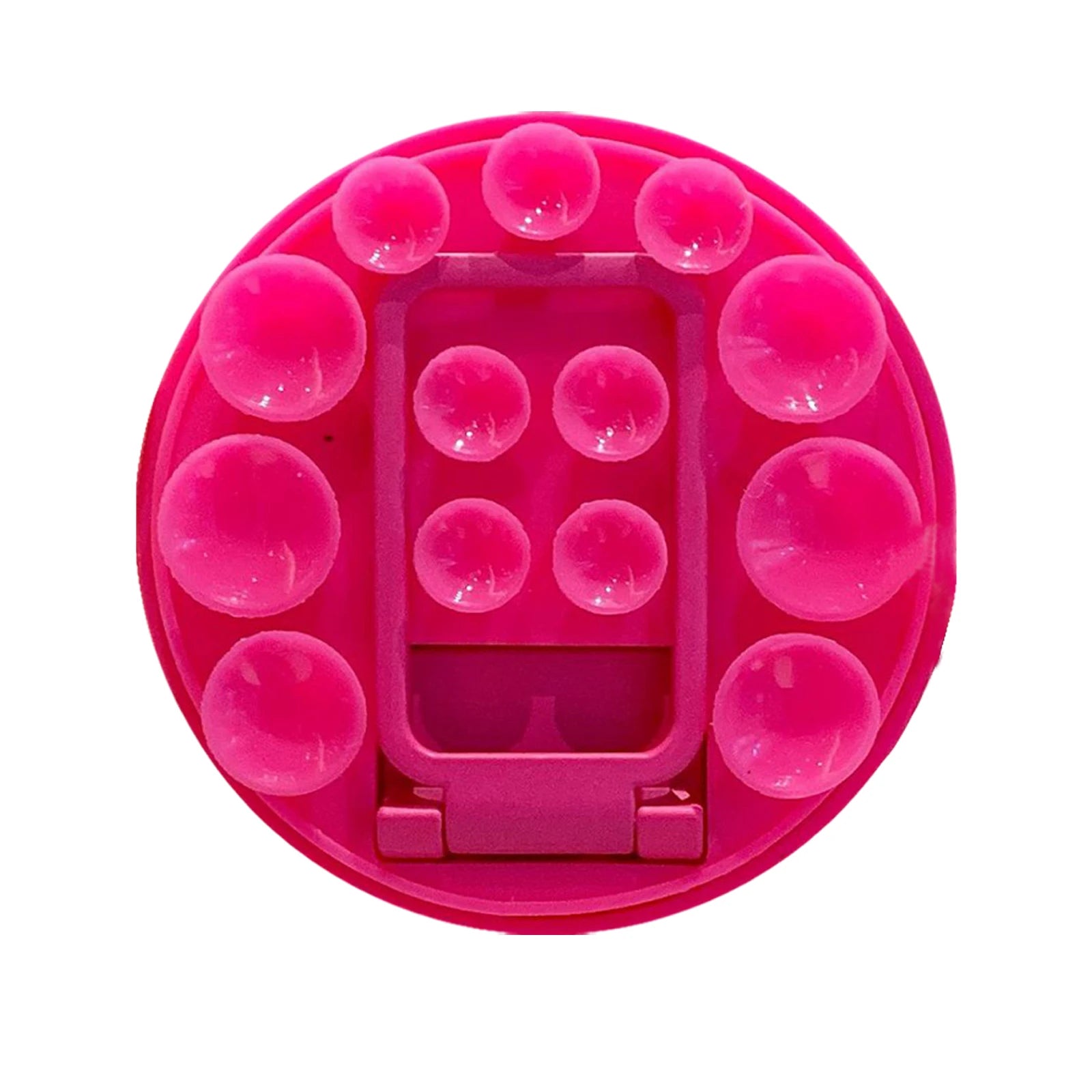 Adhesive Suction Cup Phone Mount Trendy Strong Suction Sticky Phone Grip Accessories Soporte Celular for Selfies and Videos Qme Hot Pink