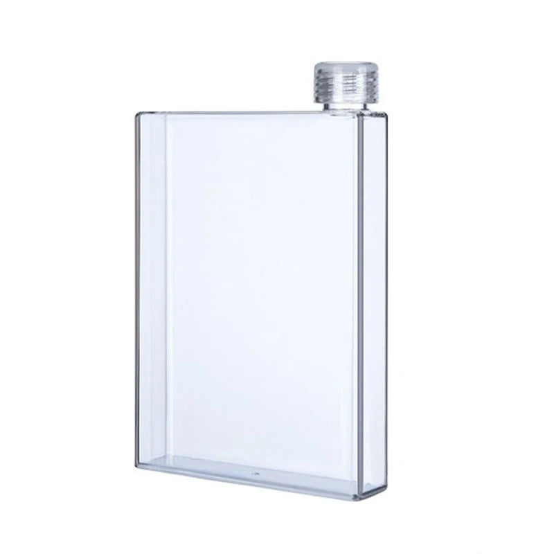 Outdoor Square Water Bottle Temperature Resistant Flat Cup Qme