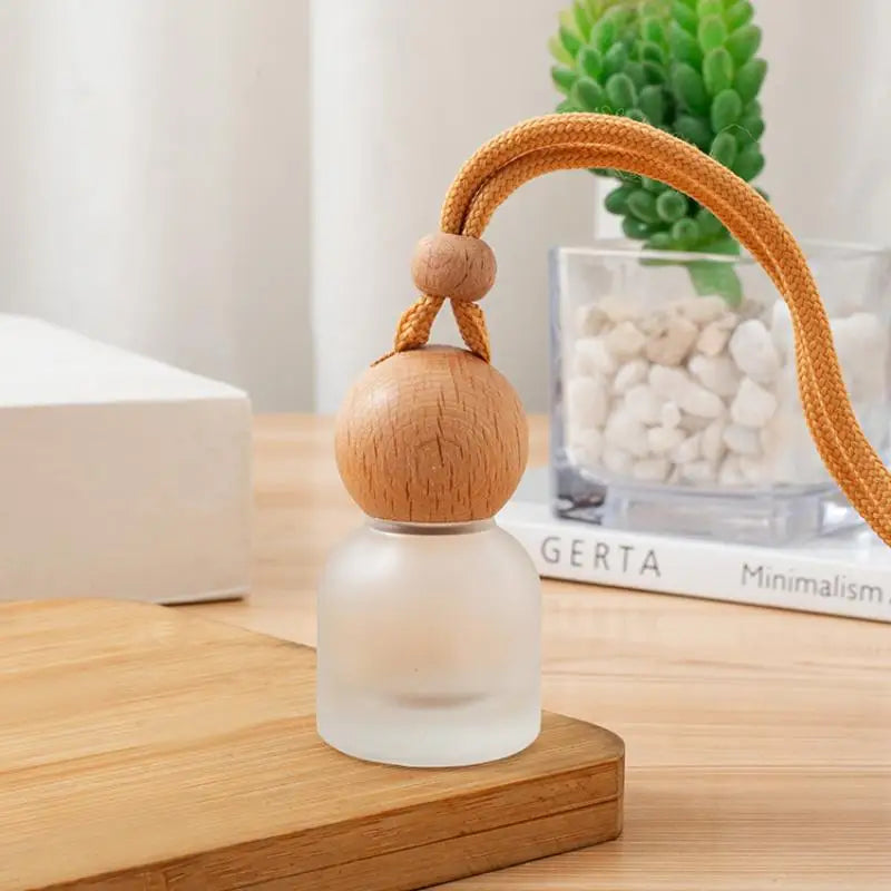 Car Pendant Decoration Colorful Frosted Glass Bottle Container Empty Qme A6