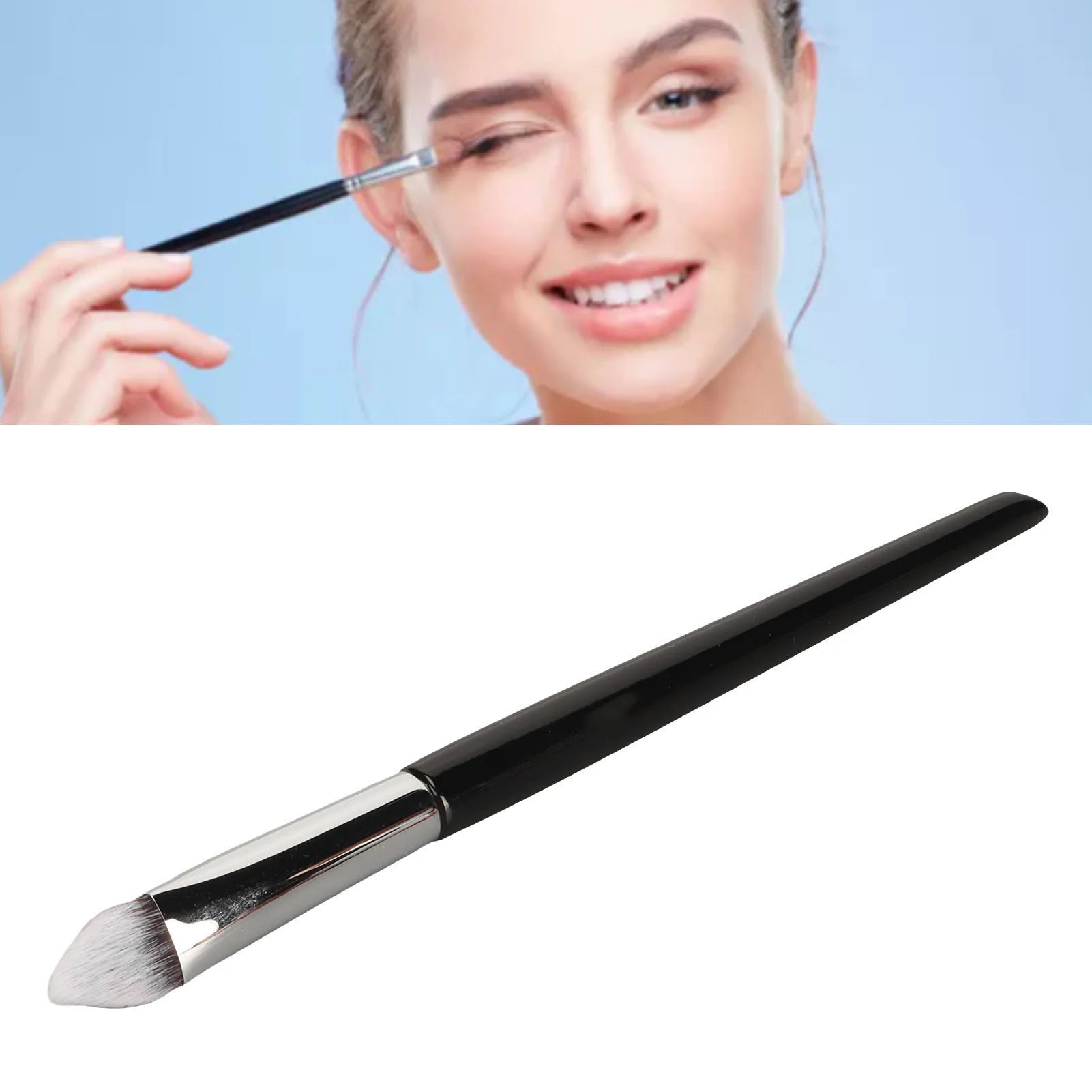 Concealer Brush Makeup Brush Triangular Head Concealer Brush Professional Portable Soft Hair Makeup Highlighter Brush for Women Qme