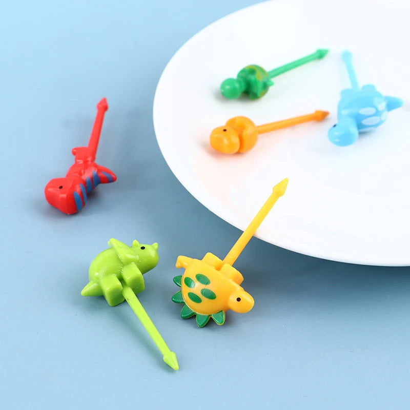 Mini Skewers Cute Cartoon Eyes Kawaii Lunch Bento Stick Forks Fruit Qme