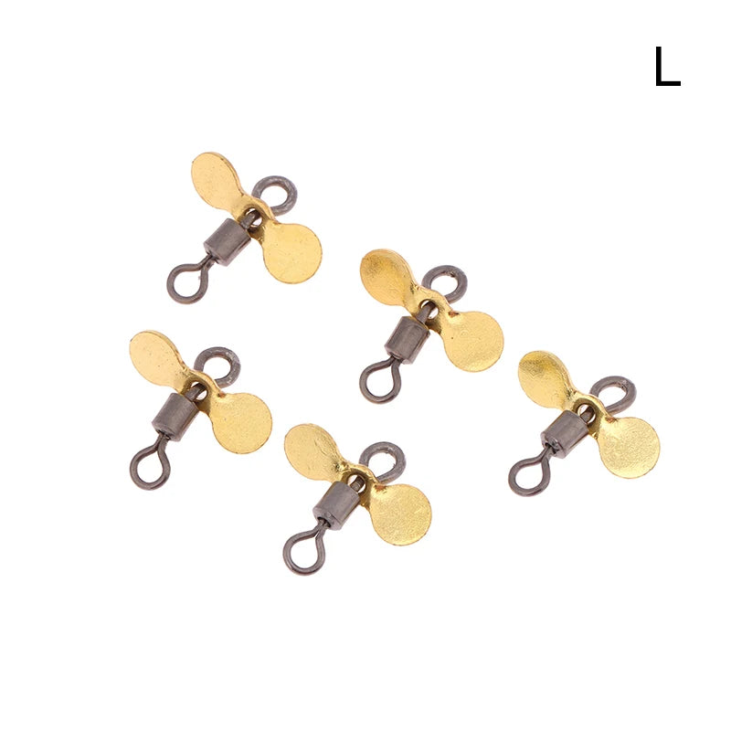 Plug Casting Fishing Propeller Blade Turbo Spinner Blades DIY Lure Qme 2 Gold