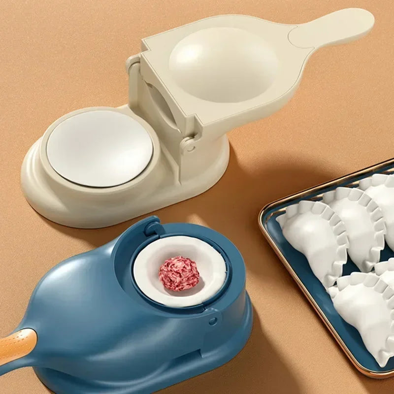 2 In1 Dumpling Maker DIY Wrapper Presser Dough Pressing Ideal Home Qme