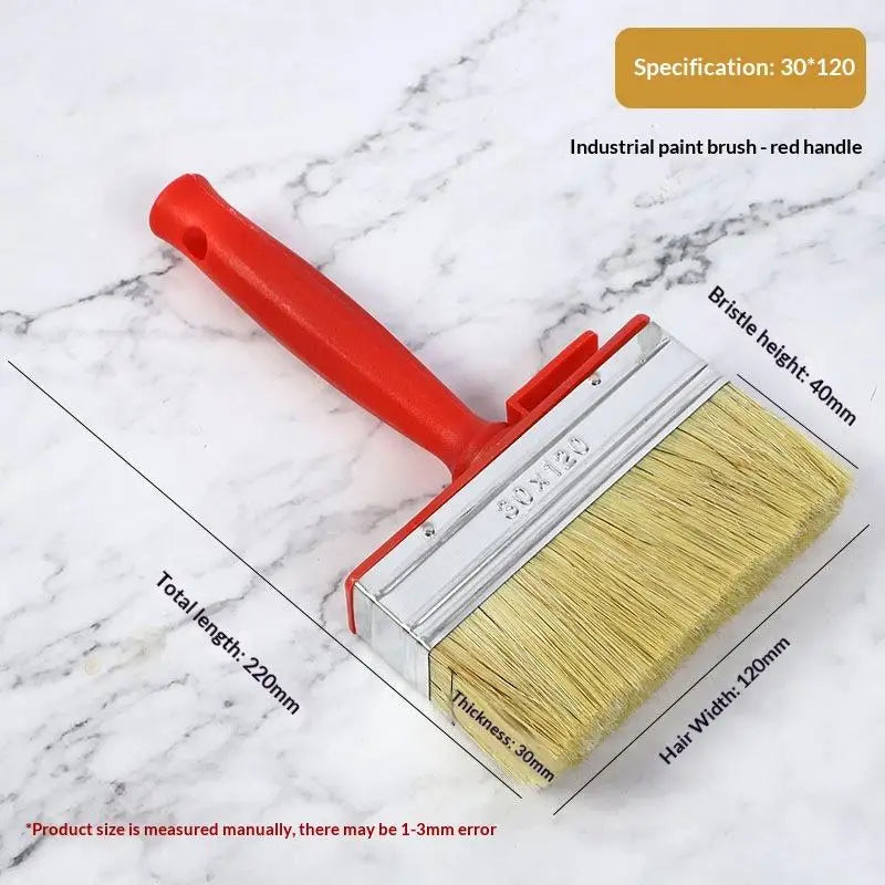 Smooth Flat Head Paint Brush Painting Walls Labor Saving Hand Tools Qme XL White