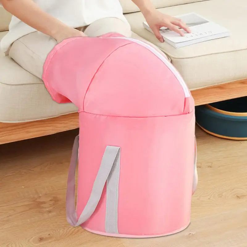 Foldable Foot Bath Tub Portable Home Spa Insulated Bathtub Perfect Qme