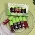 6-pack Aloe Vera Tinted Lip Oil Hydrating Moisturizing Small Glaze Qme 6pcs