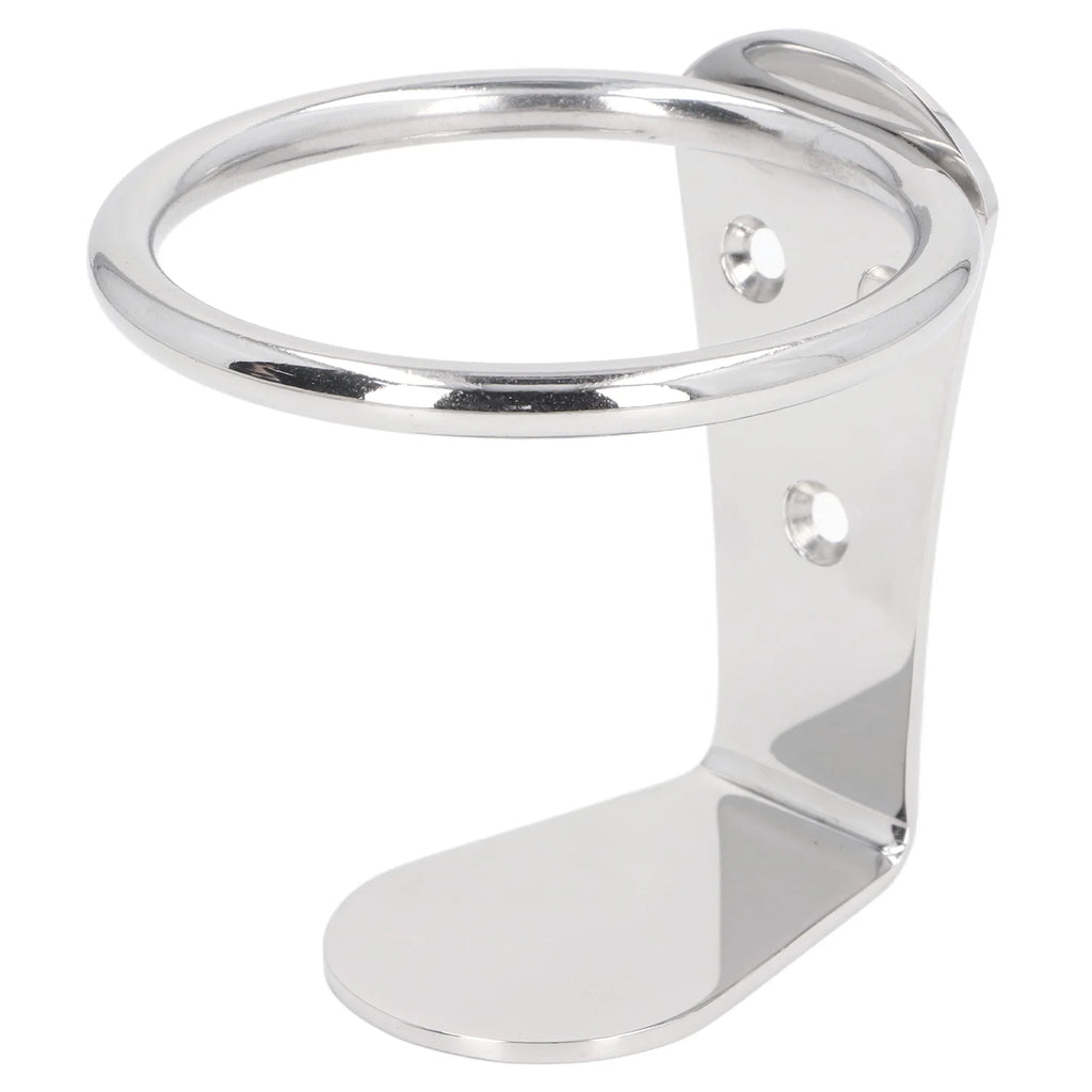 Boat Drink Holder Stainless Steel Rustproof Wall Mount Single Boat Drink Mug Holder for RV Yacht Ringlike Boat Cup Holder Qme