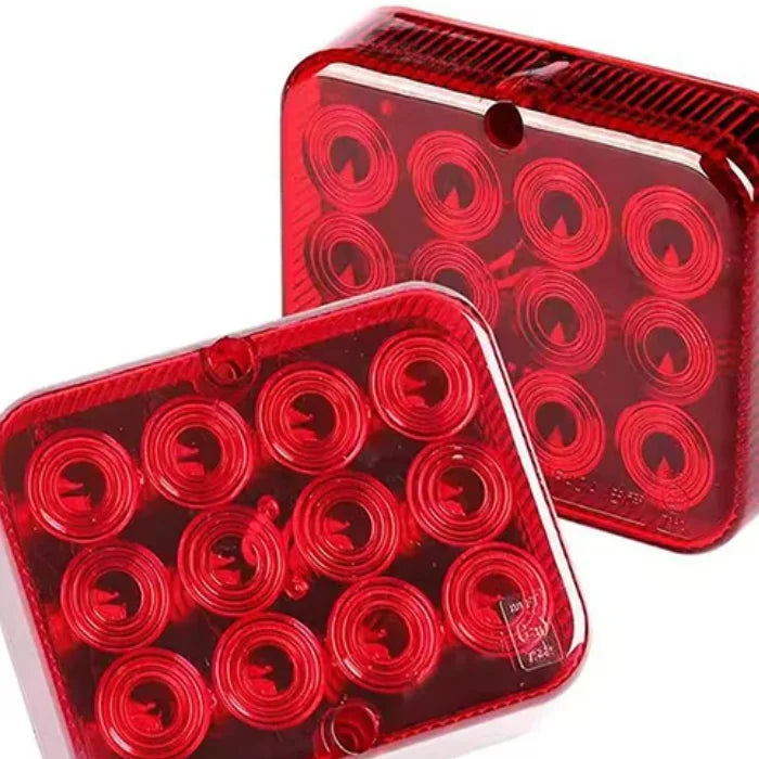 12V 24V 12 LED Waterproof Rear Tail Fog Light Driving Lamps Safety Qme Default Title