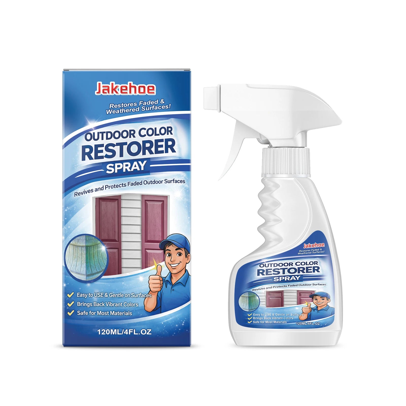 Outdoor Color Restorer Spray Maintain Colorful Furniture Appearance Prevent Fading Multi-surface Protection Color Renewal Spray Qme 120ML Boxed
