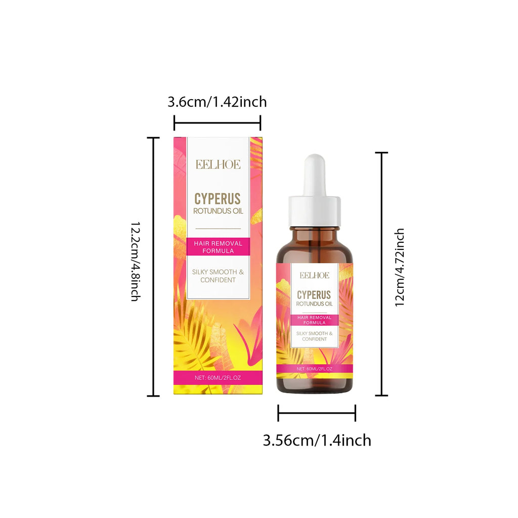 Cyperus Rotundus Oil Body Post Hair Removal Soothing Oil Hair Growth Inhibitor Depilatory After Epilation Care for Smooth Skin Qme