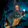 Halloween Talking Hangings Witch Halloween Decorations Animated Witch With LED Eyes And Spooky Sounds Horror Scense Props ﻿ Qme as shown