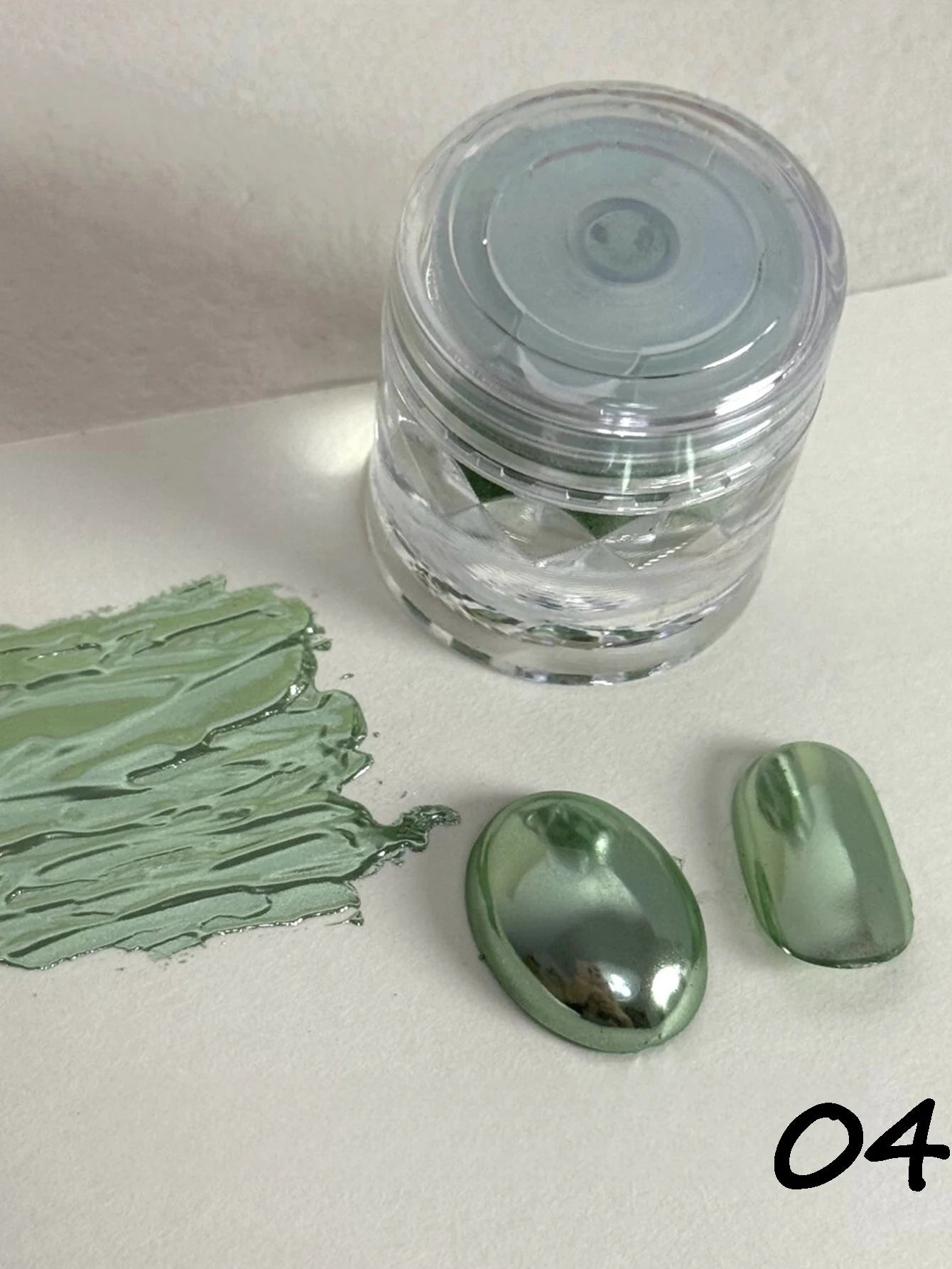 Bright Crystal Mirror Magic Powder DIY Nail Art Charm Suitable Novices Qme green